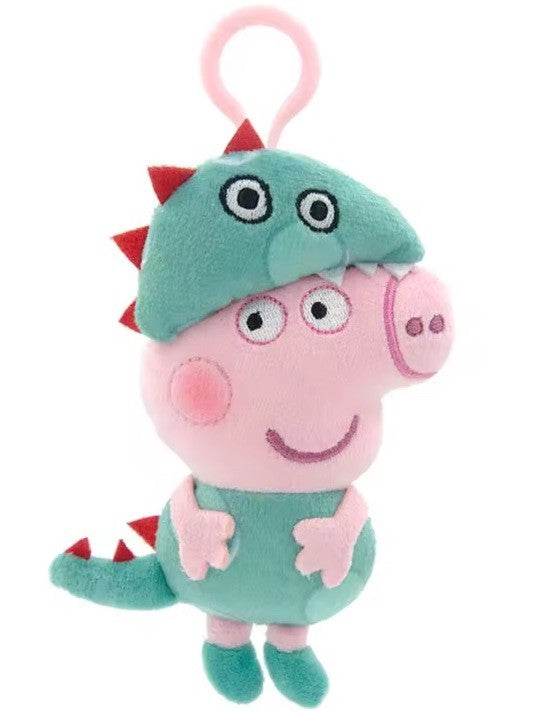 Porte-clés/pendentif en peluche Peppa Pig George Dino 13 cm