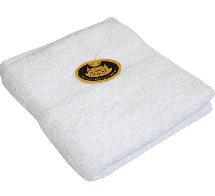 Gözze towel set of 2, 100% cotton, white, 50 x 100 cm