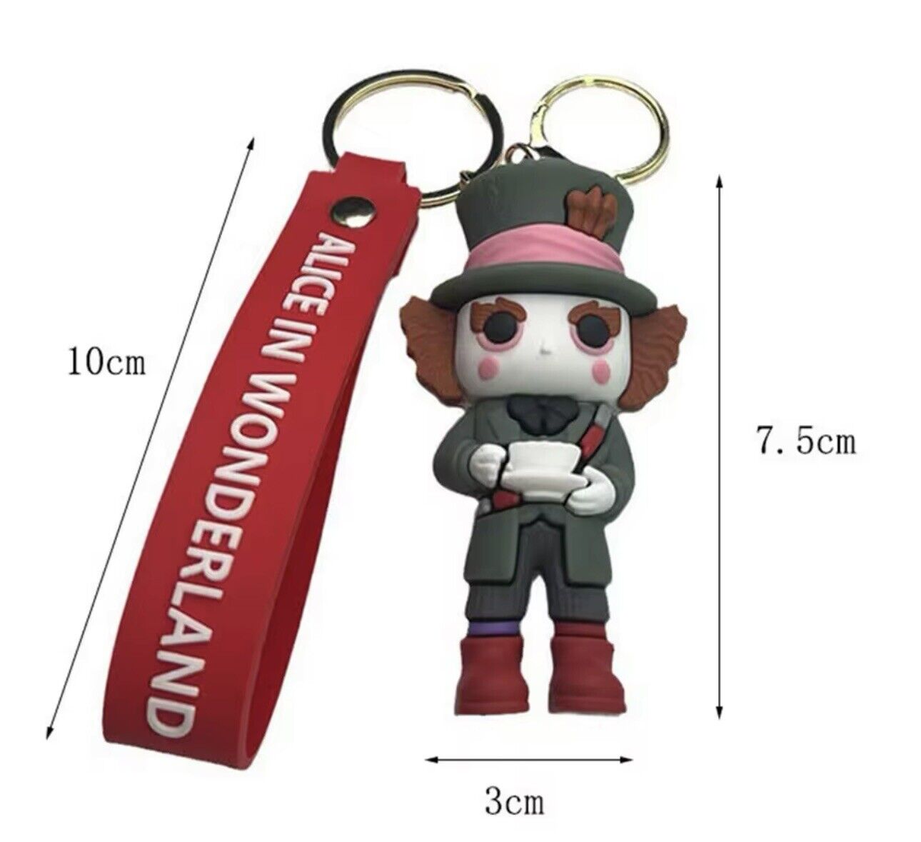 Porte-clés/lanière Disney Alice au pays des merveilles (Le Chapelier fou)