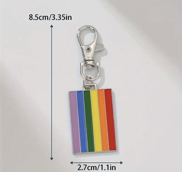Porte-clés arc-en-ciel de la fierté