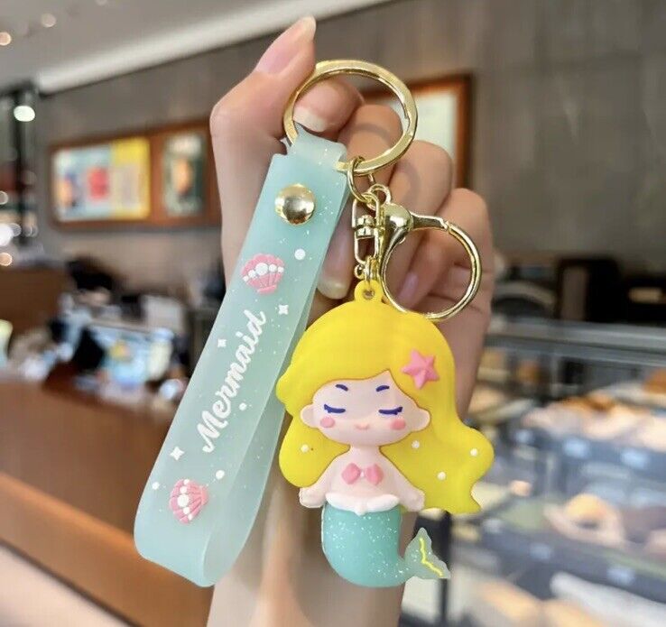 Porte-clés sirène jaune