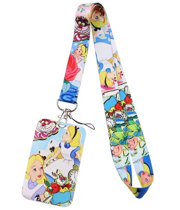 Porte-clés/Porte-cartes d'identité Alice au pays des merveilles