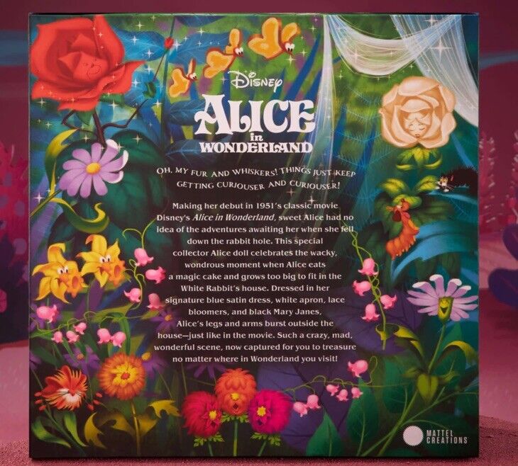 Alice in Wonderland 2023 Mattel Creations Exclusive 100 Years Disney Collector