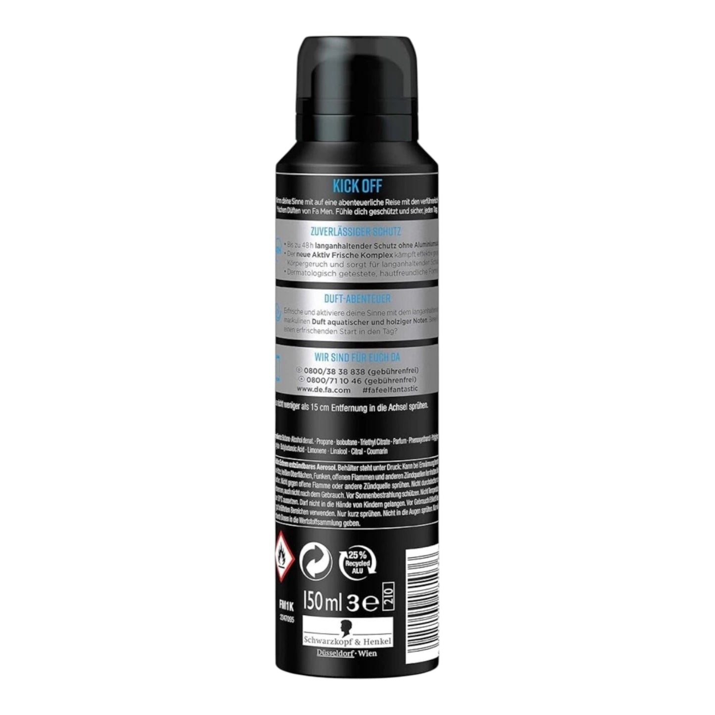 Fa Men Parfum vivifiant 48H 150 ML