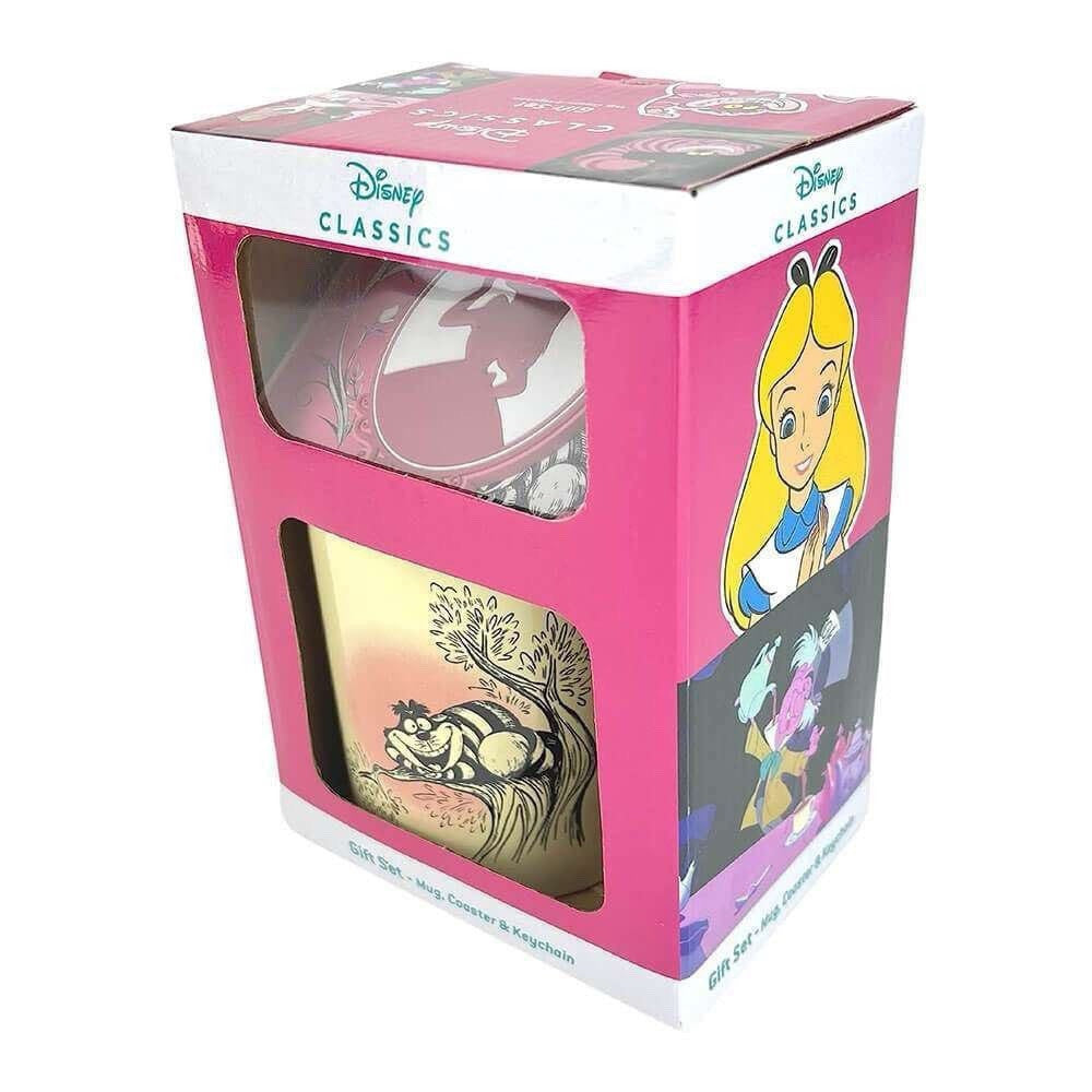 Mug, sous-verre et porte-clés vintage Disney Alice au pays des merveilles