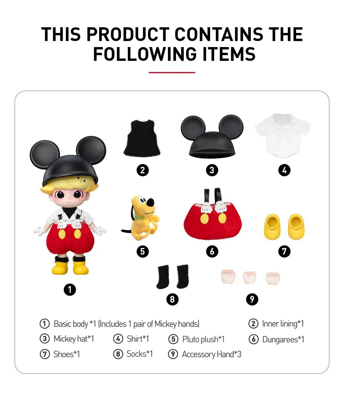POP MART DIMO Disney Mickey and Pluto 20cm Original