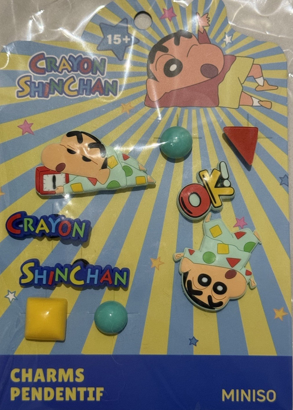 Miniso Charms/Pendentif Crayon Shinchan Set