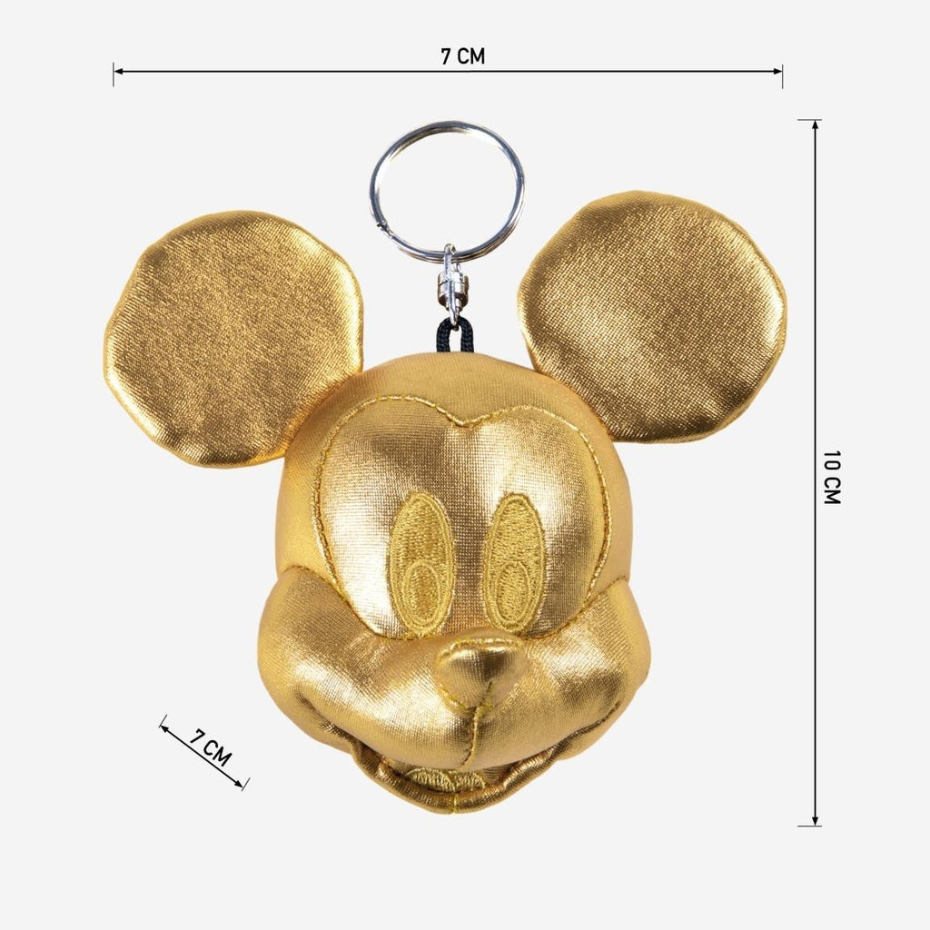 Disney Mickey Maus Gold Plüsch Schlüsselanhänger