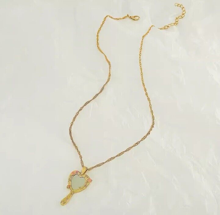 Collier miroir Raiponce Disney avec boîte