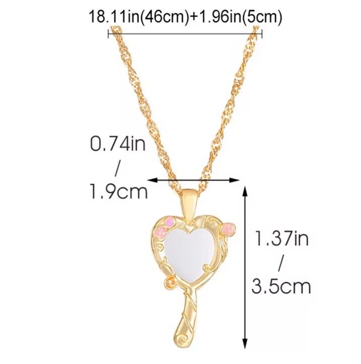 Collier miroir Raiponce Disney avec boîte