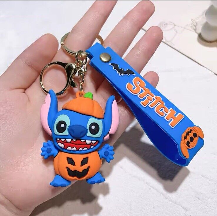 Disney Stitch - Happy Halloween Keychain