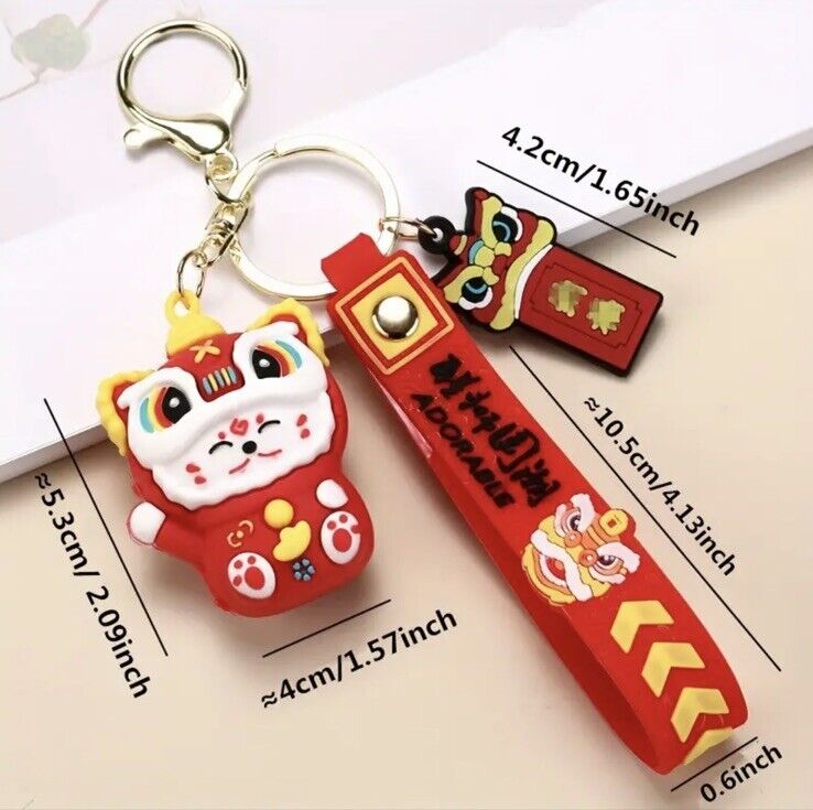 Porte-clés chat porte-bonheur