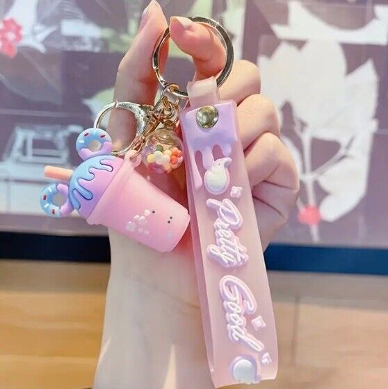 porte-clés coupe glacée kawaii