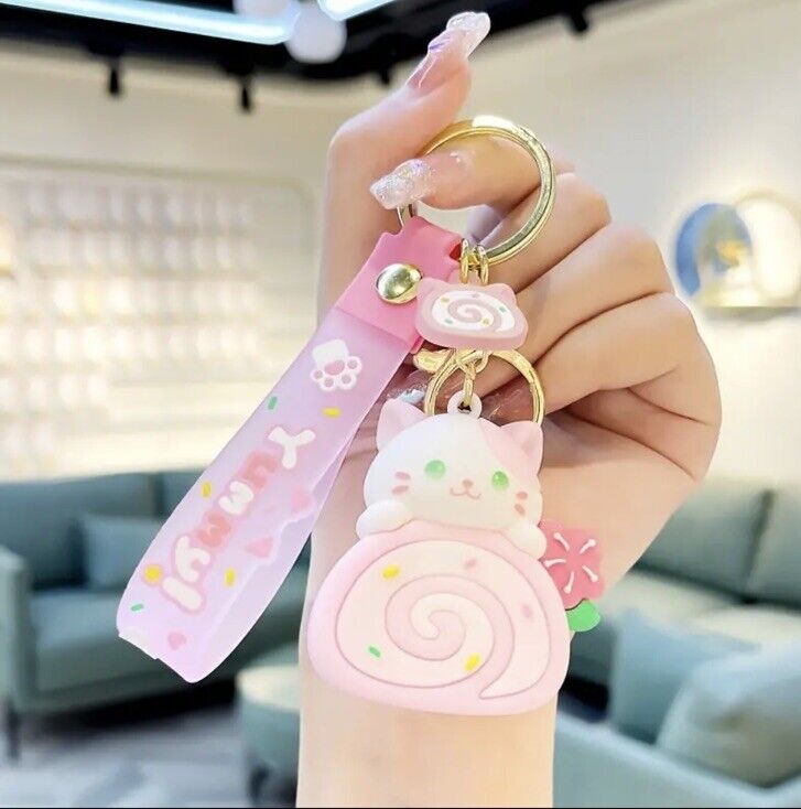 Porte-clés - Chat bonbon