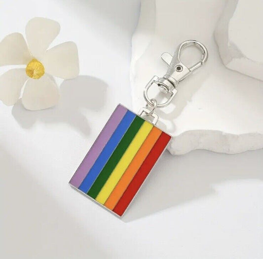 Porte-clés arc-en-ciel de la fierté