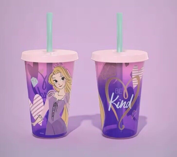 Disney Princess Straw Tumblers 4-Set 16.5 oz