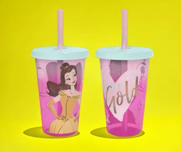 Disney Princess Straw Tumblers 4-Set 16.5 oz