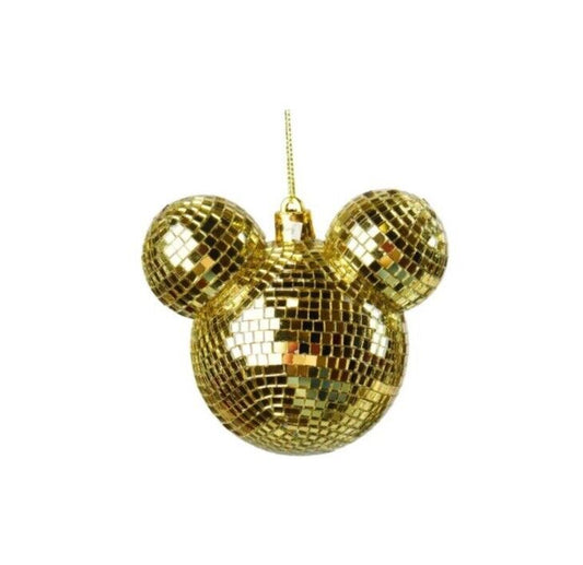 Disney Mickey Mouse Xmas Pendant Gold