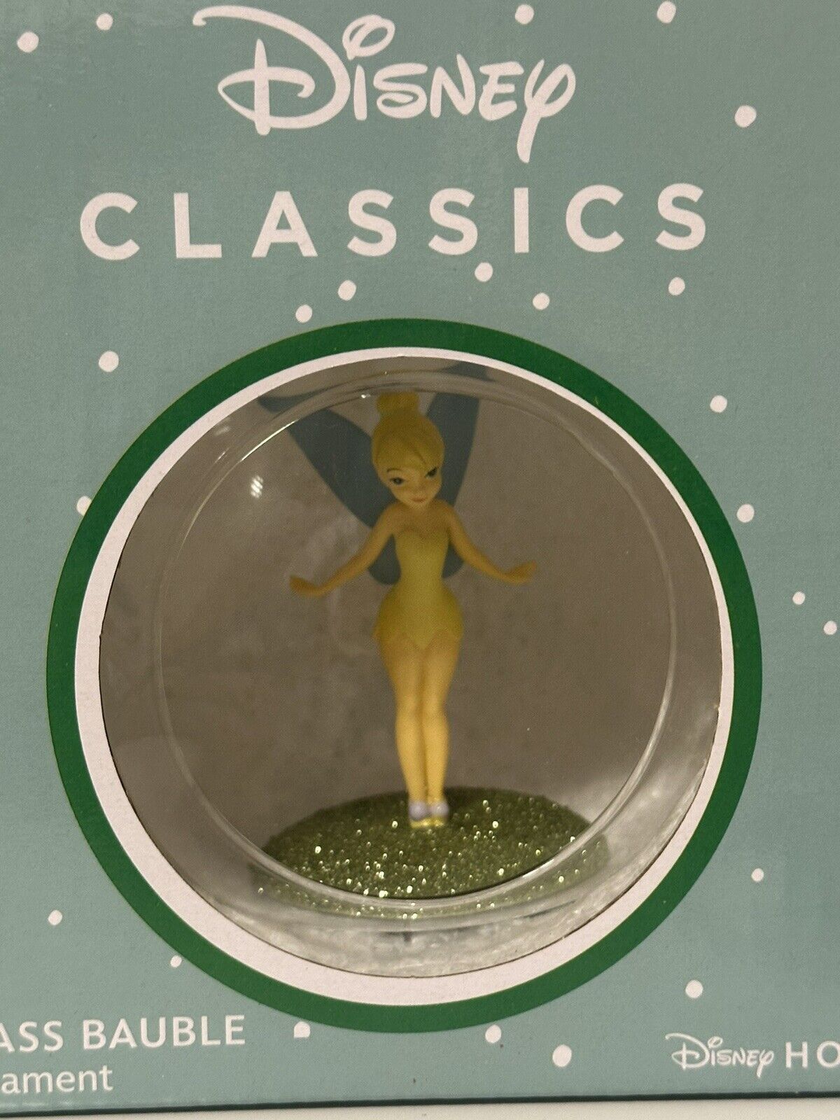 Disney Tinker Bell Glas Bauble Ornament Xmas