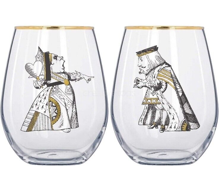 Alice in Wonderland Drinking Glasses Gift Box 500 ml 2-piece set