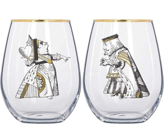 Alice in Wonderland Drinking Glasses Gift Box 500 ml 2-piece set