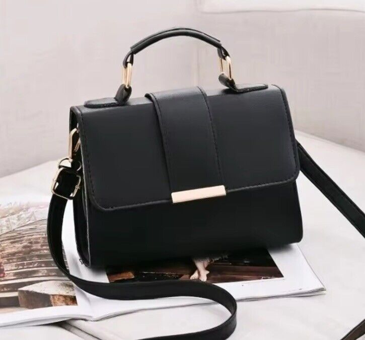 Women's Modern Black Shoulder Bag