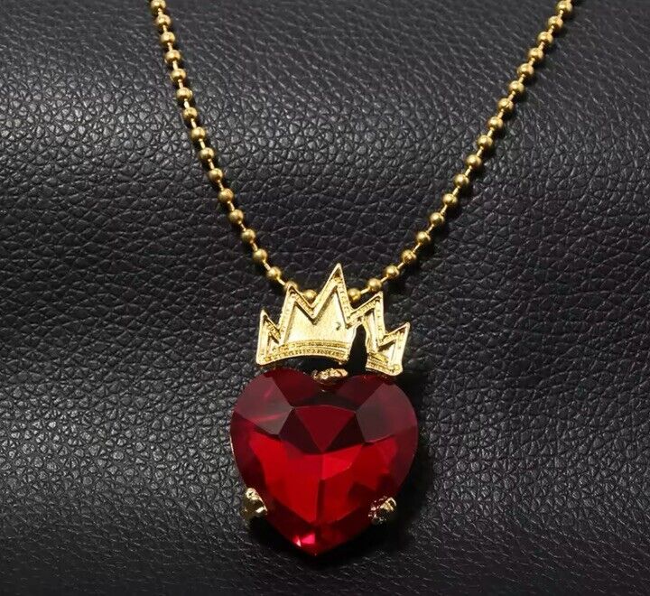 Collier Couronne Cœur de la Méchante Reine Disney (Descendants ~ Evie)