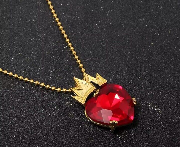 Collier Couronne Cœur de la Méchante Reine Disney (Descendants ~ Evie)