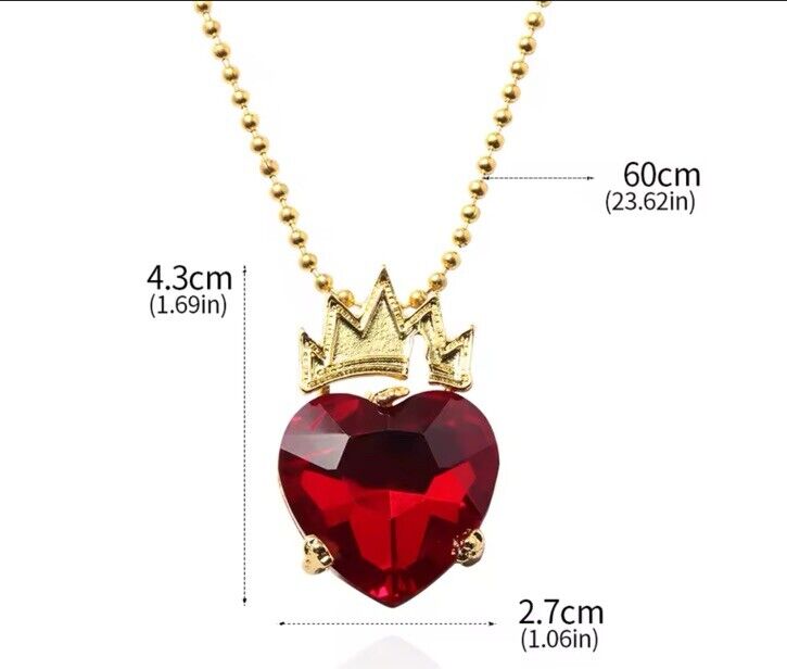 Disney Evil Queen Herz Krone Kette (descendants ~ evie)