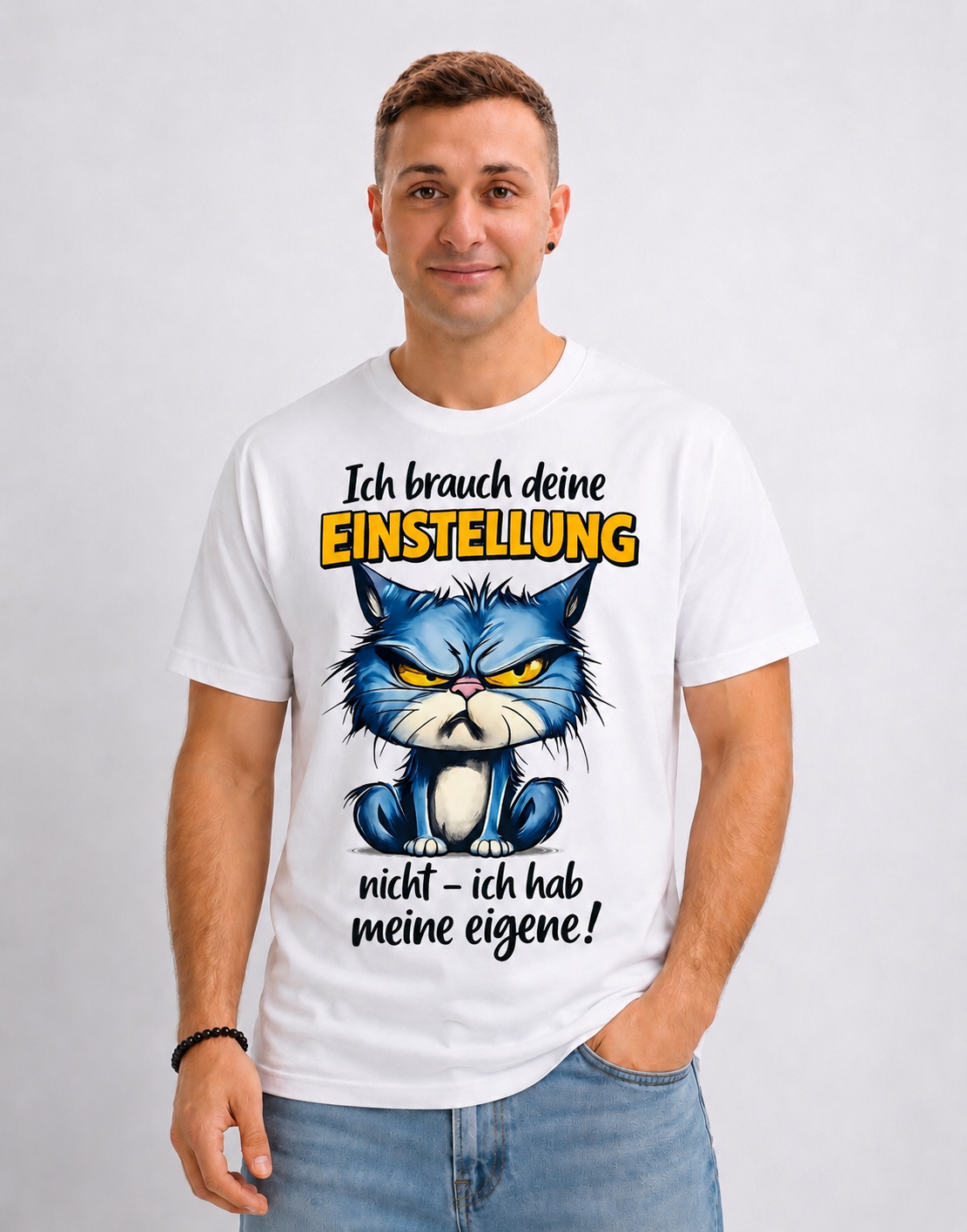 Angry Cat – Le t-shirt message qui a du caractère
