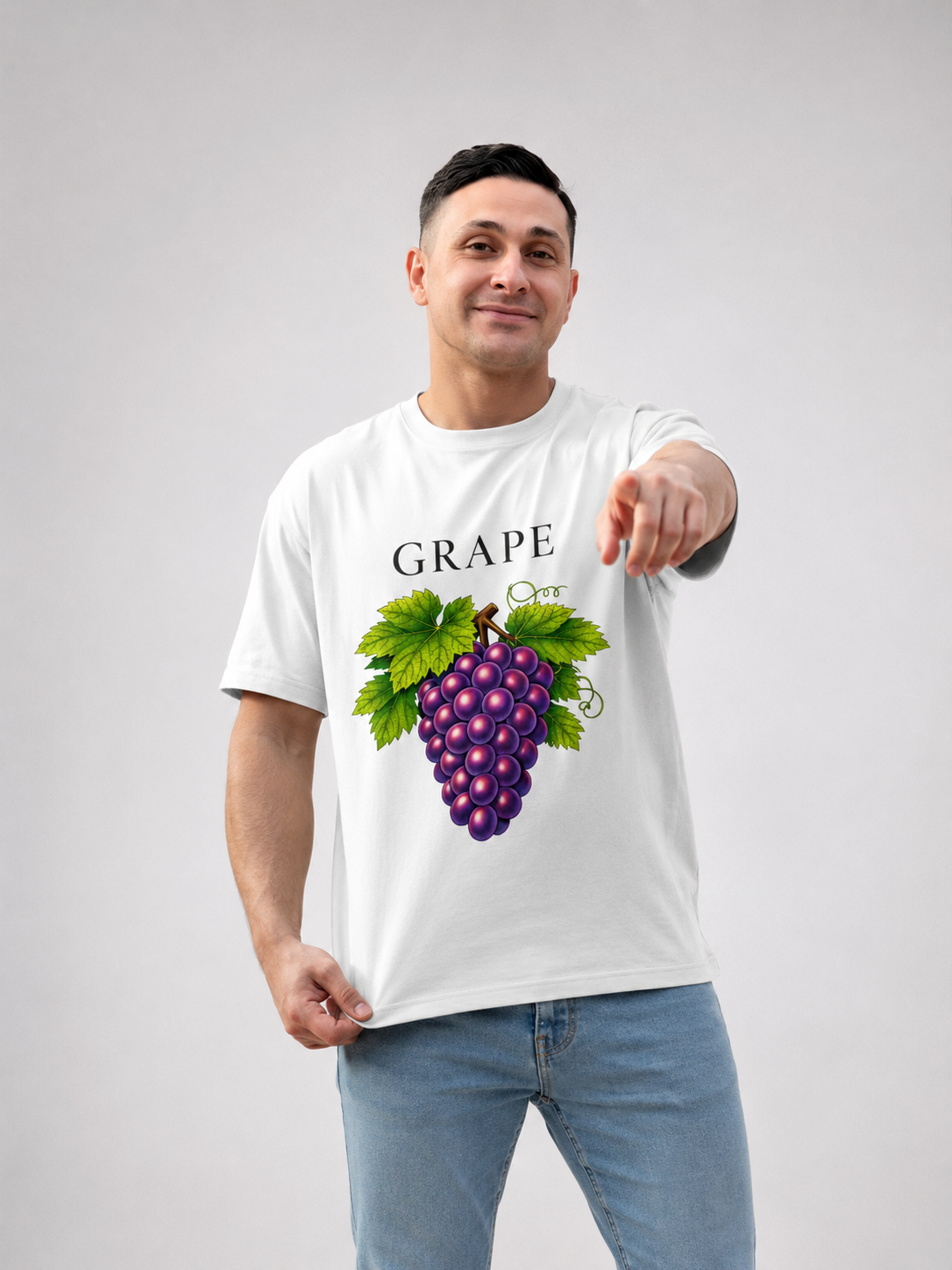 GRAPE Bloom Tee – White