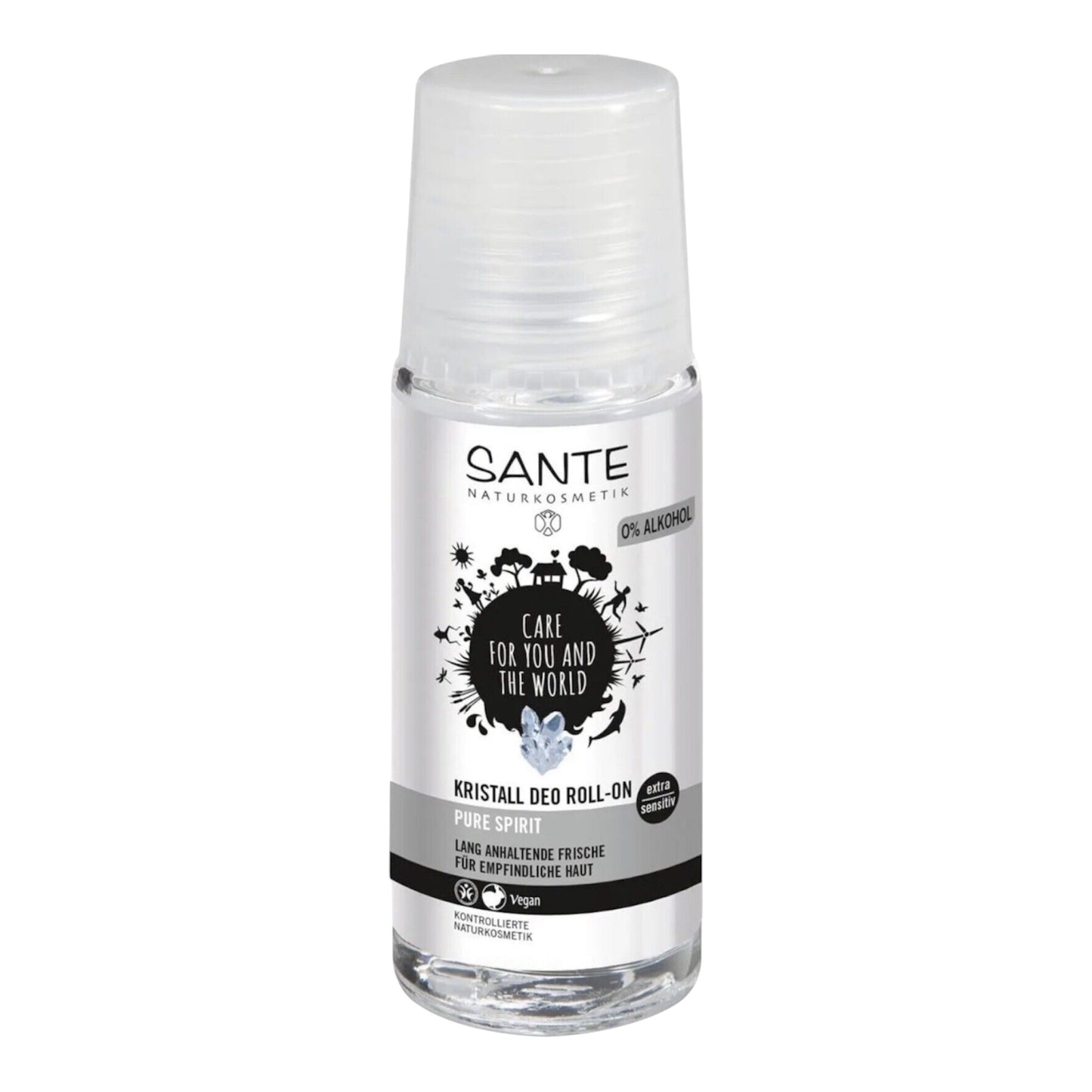 Déodorant roll-on vegan SANTE Crystal Pure Spirit 50 ml