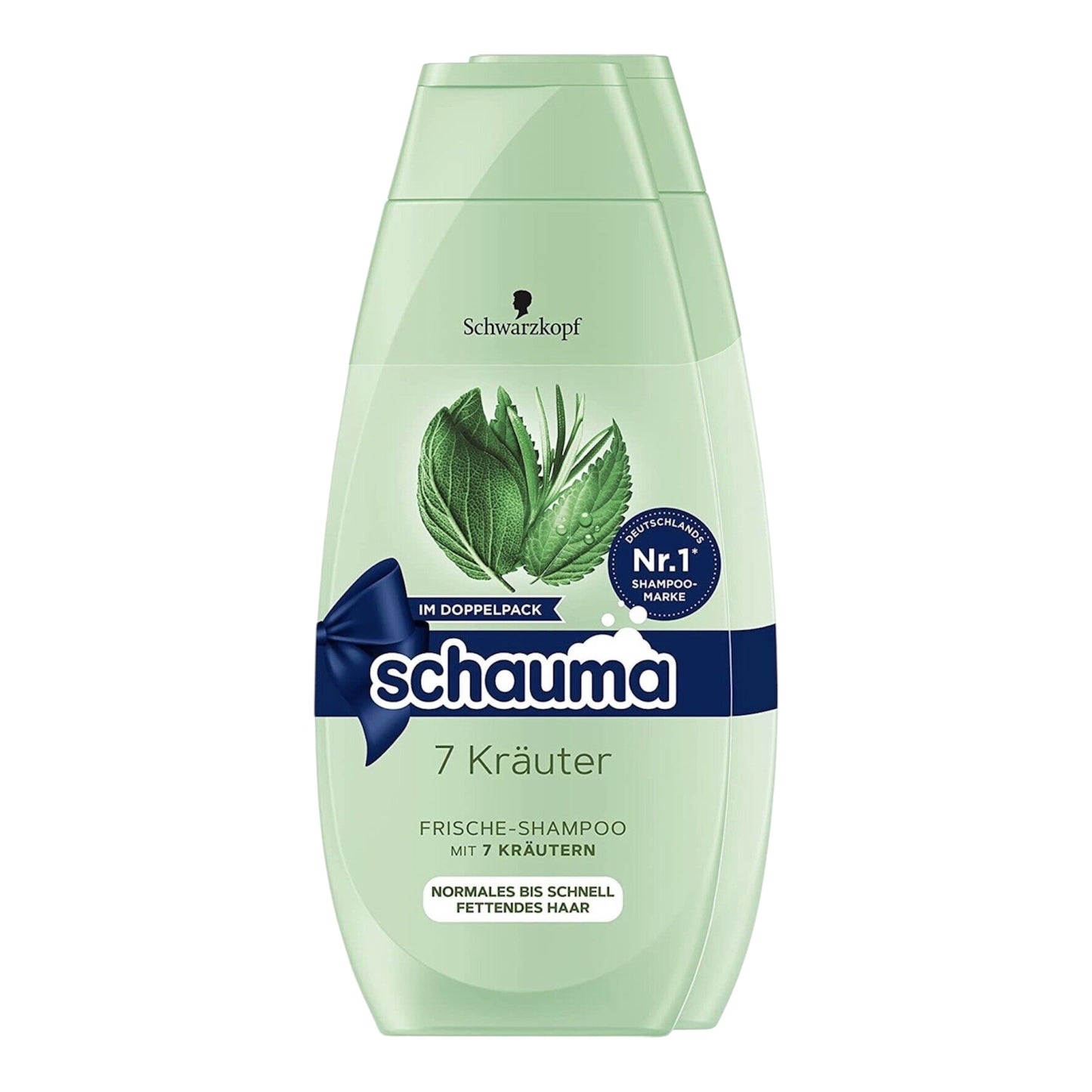 Shampoing frais Schauma aux sept herbes pour cheveux gras