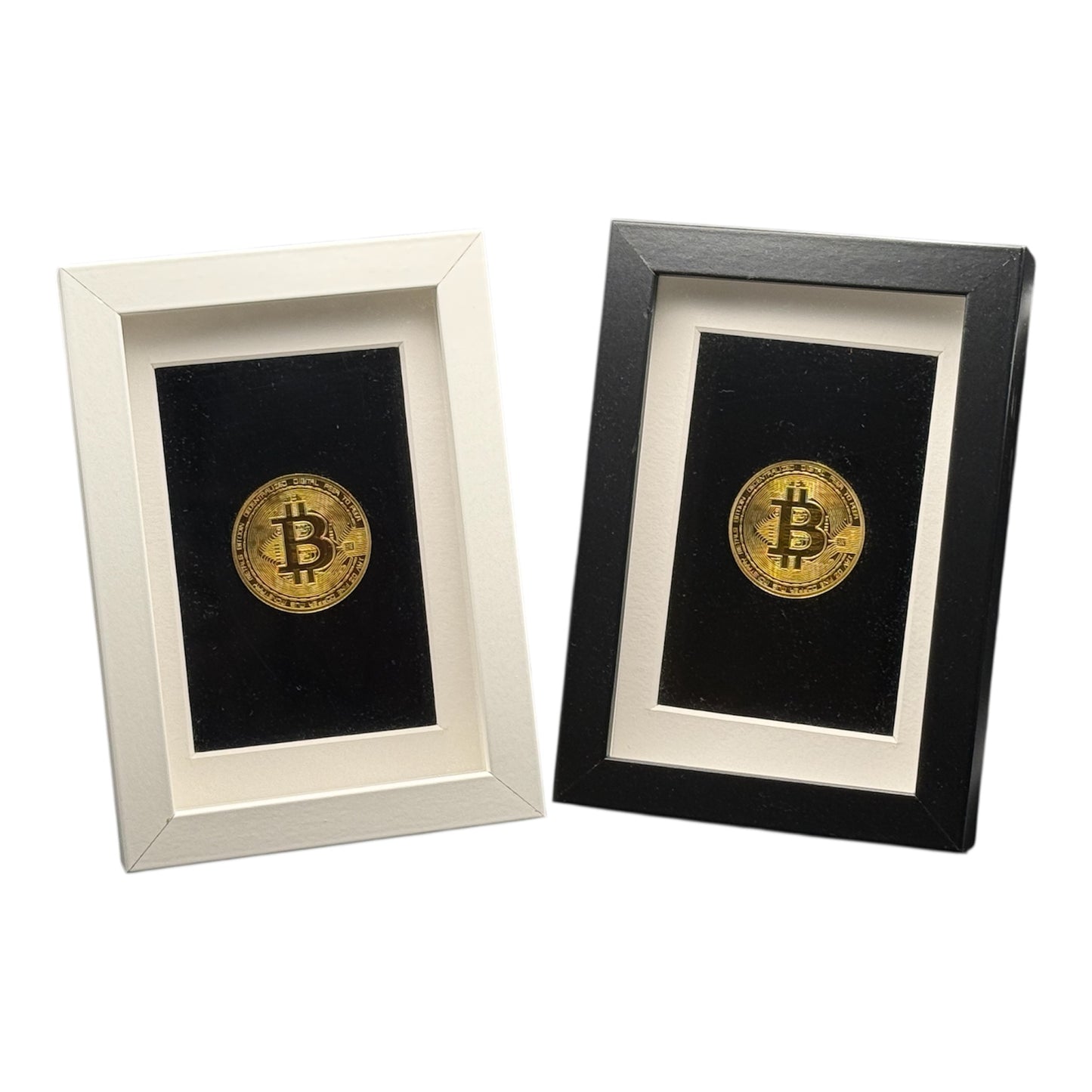 Bitcoin Coin inkl. Rahmen