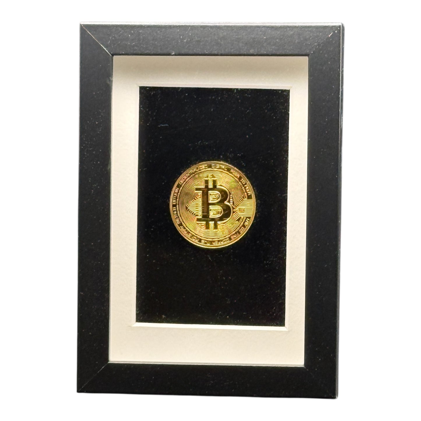 Bitcoin Coin inkl. Rahmen