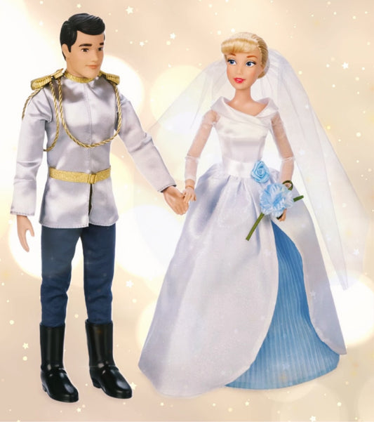 Disney Cinderella and Prince Charming Classic Wedding Doll Set