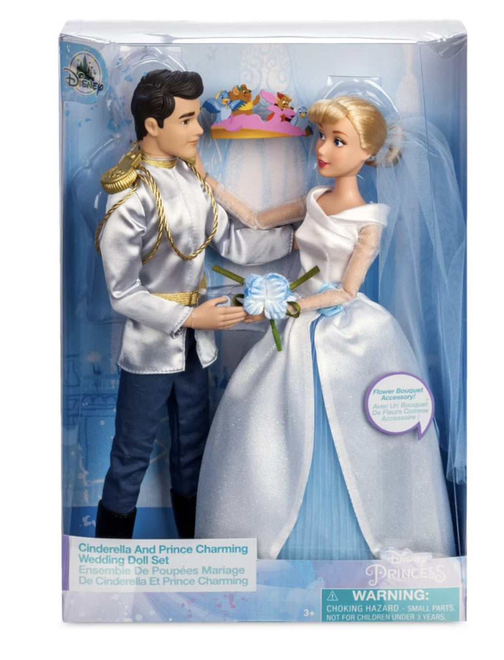 Disney Cinderella and Prince Charming Classic Wedding Doll Set