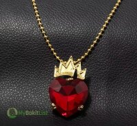 Disney Evil Queen Herz Krone Kette 👑(descendants ~ evie)