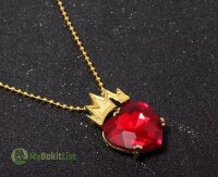 Disney Evil Queen Heart Crown Necklace 👑 (Descendants ~ Evie)