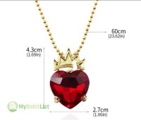 Disney Evil Queen Heart Crown Necklace 👑 (Descendants ~ Evie)